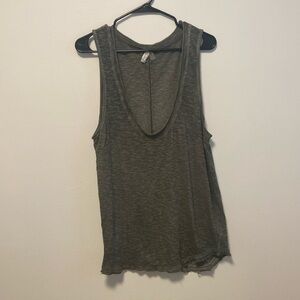 We the Free Women's Burnout Tank in Olive Green